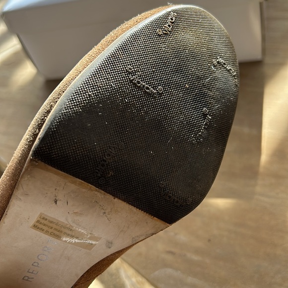 Report Marks Women’s Cognac Suede Ankle Boots Booties - Size 9 - Picture 7 of 9